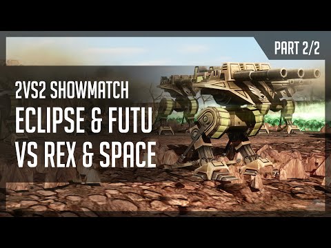 [C&C3: Kane's Wrath] Bo11 2vs2 Showmatch - Eclipse & Futurama Vs. Rex & Space (Part 2/2)