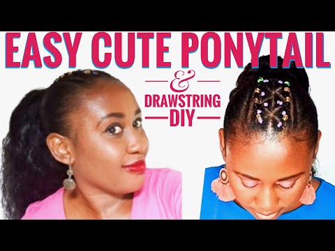 Easy ponytail hairstyles for black women. Quick,...
