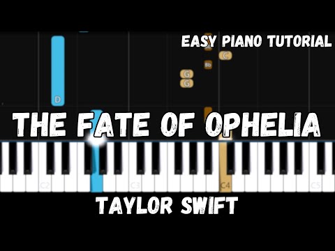 Taylor Swift - The Fate of Ophelia (Easy Piano Tutorial)