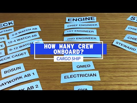 Part of a video titled How Many Crew Work On A Cargo Ship? | Life At Sea - YouTube