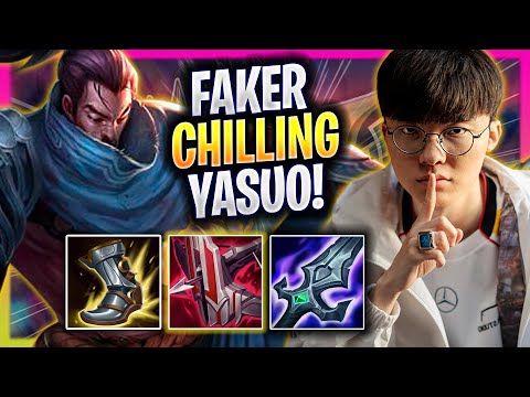 FAKER CHILLING WITH YASUO! - T1 Faker Plays Yasuo MID vs Ryze! | Season 2025
