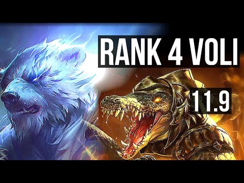 VOLIBEAR vs RENEKTON (TOP) | 8/0/3, Rank 4 Voli, Legendary, Rank 28 | KR Challenger | v11.9