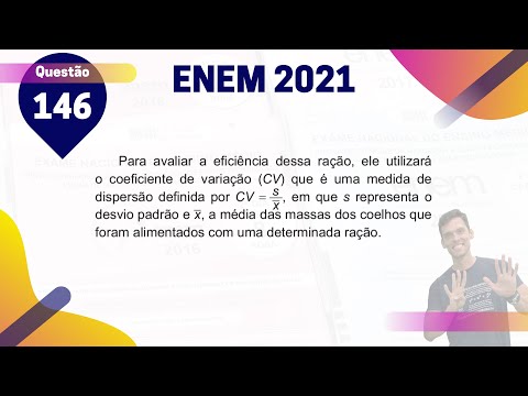 (Q.146 | Azul) DESVIO PADRÃO - RAÇÃO dos Coelhos - ENEM 2021