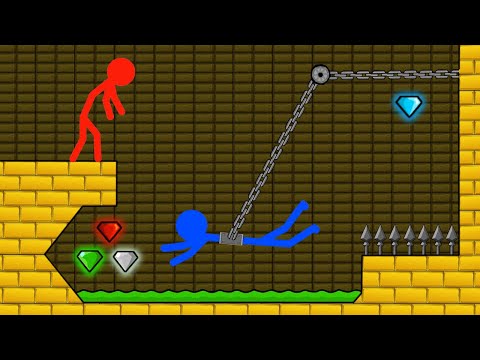 Watergirl and Fireboy Stickman Animation - BEST MOMENTS COMPILATIONS