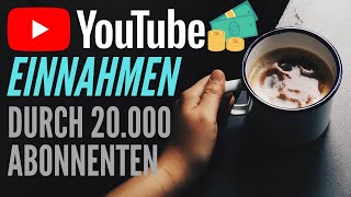Youtube Einnahmen mit 20.000 Abonnenten | ALLE Zahlen - Analyse📈