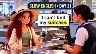 30-Days Slow English — Day 21: At the Airport ✈️