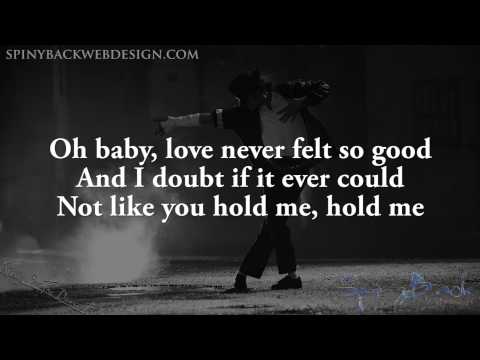 Michael Jackson Ft. Justin Timberlake - Love Never Felt so good [Lyrics On Screen]