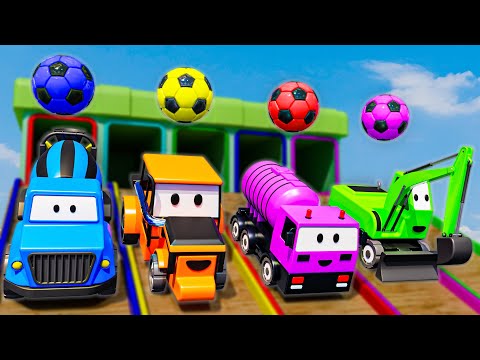 Five Little Monkeys + More Baby Songs | Construction Vehicles Racing | Kids Song & Nursery Rhymes