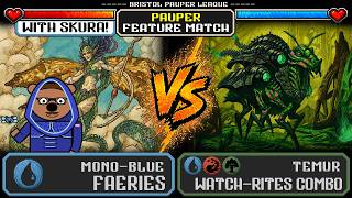 Mono-Blue Faeries vs Watch-Rites Combo feat. Skura (IslandsInFront) | MTG Paper Pauper Gameplay
