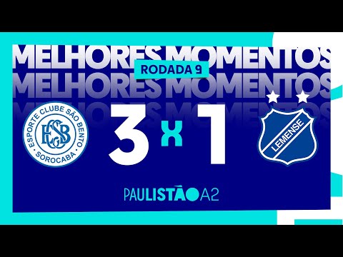São Bento 3 x 1 Lemense - 9ª rodada do Paulistão A2