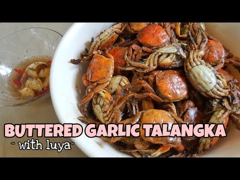 BUTTERED GARLIC SHORE CRABS WITH GINGER || TALANGKA RECIPE