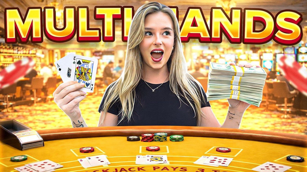 MULTI HANDS IRL BLACKJACK! $10,000 Buy In - Rosie Mae