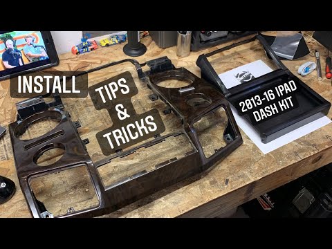 2013-16 iPad Dash kit Install Tips & Tricks