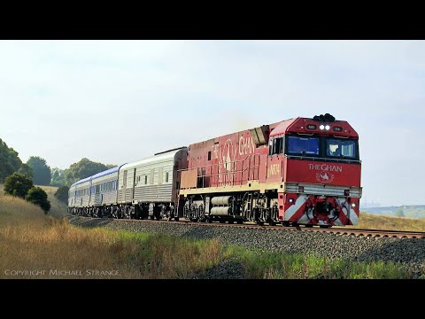 NR74 "The Ghan" Leading 2MA8 "The Overland" Passenger Train (21/3/2022) - PoathTV Railways