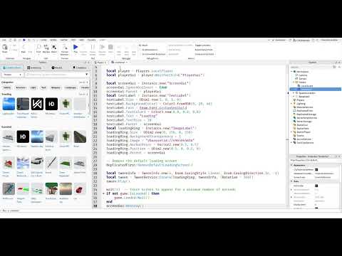 How To Make a Loading Screen In Roblox Studio