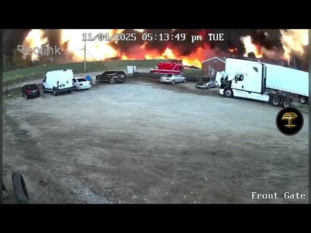 Momento exacto de la catástrofe del avión de carga en EE.UU.