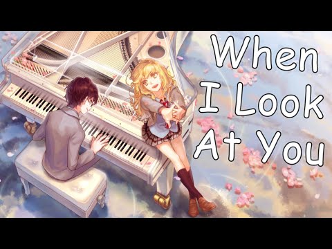 「Nightcore」- When I Look At You (Lyrics) - Miley Cyrus