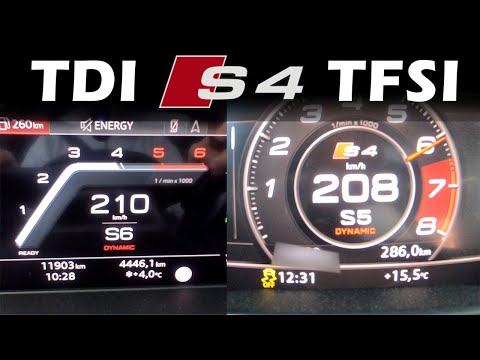 2022 AUDI S4 TDI vs. 2017 AUDI S4 TFSI | 100-200km/h & 0-100km/h | ACCELERATION