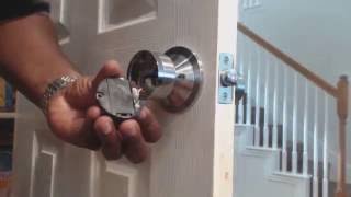 How To Reset The Master Code On The Digital Electronic Code Door Lock Round Knob Turbolock YL-99