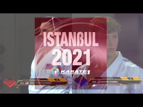 Karate 1 Istanbul 2021 Bronze Male Kata Ariel Torres Gutierrez (USA) vs Mason Stowell (USA)