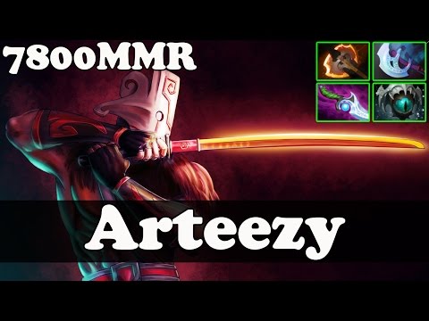 Dota 2 - Arteezy 7800 MMR Plays Juggernaut vol 2 - Ranked Match Gameplay