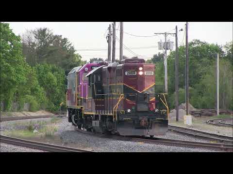 First train filmed on restored yard track - Middleboro, MA