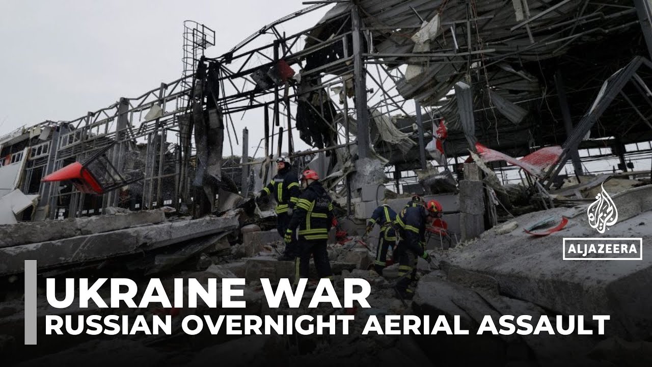 Overnight Russian drone and missile attacks hit Ukraine's energy grid, plunging cities into darkness