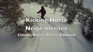 preview picture of video 'Kicking Horse resort 2011 Claude Cyr Télémark poudreuse Jours 7'