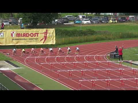 100m prepone [Ž], Anja Tvrtković - AGRAM Međunarodni atletski miting 2023