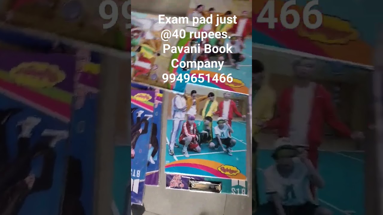 Exam Pad sale at Pavani Book Stal. Ghanpur Station. wholesale and retail. 9949651466
