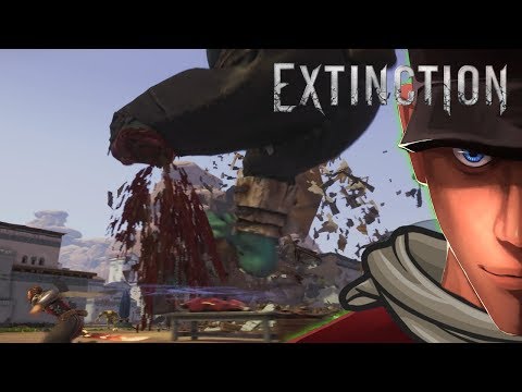 Extinction Part 2 Stop the Giants - Cut giants legs! | Let's play Extinction Gameplay