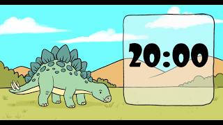 20 Minute Dinosaur Countdown Timer 🦖 | Timer for Kids & Activities