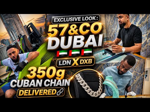 Inside 57&CO office in Dubai | 350g Cuban Chain Drop off & Trade Deals