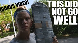 You Can NOT Skate A Cardboard Skateboard [BONUS VIDEO]