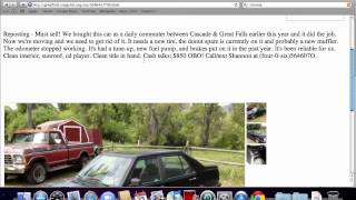 Craigslist Great Falls Montana - Used Cars, Trucks and Vans for Sale by Owner Popular