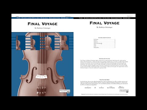 Final Voyage, by Kathryn Griesinger – Score & Sound