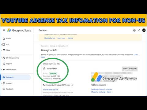 How To Fill The YouTube Adsense Tax Information for Non-US YouTube Creators (Nigerians!)