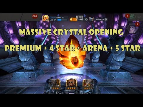 Marvel Contest of Champions Massive Crystal Opening |  Premium + 4 Star + Arena + 5 Star