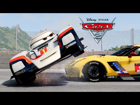 Cars 2 All Crashes | Cars Movie Remake | BeamNG.drive
