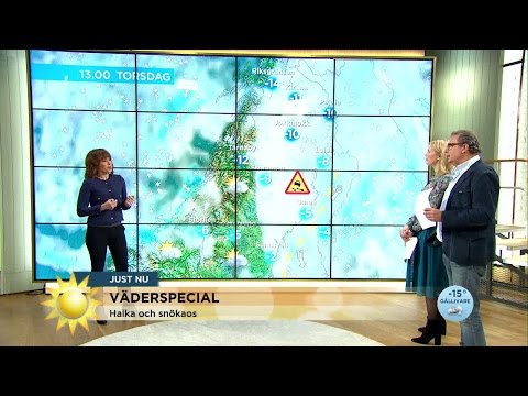 Väderspecial: "stökigt väder" - Nyhetsmorgon (TV4)