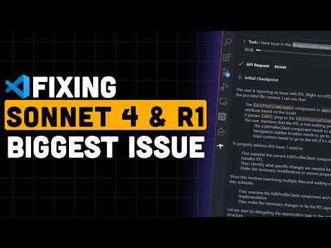 Thumbnail for I Fixed the Most ANNOYING Issue in Sonnet 4 & DeepSeek R1 v2 – With (FREE Coding Setup!)