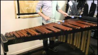 Video thumbnail for Adams 4.3 Octave Soloist Padouk Marimba demo Matt Leifer Practicing by explorerspercussion