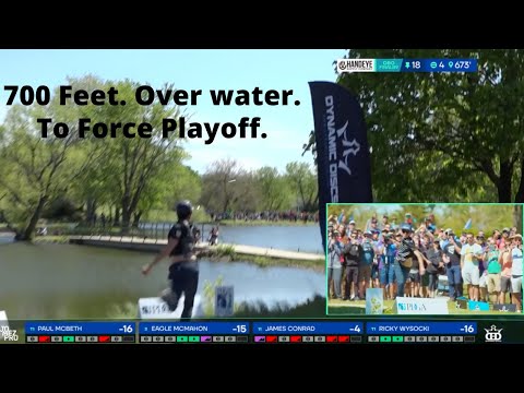 Eagle McMahon goes for the Basket on a 700ft Par 4