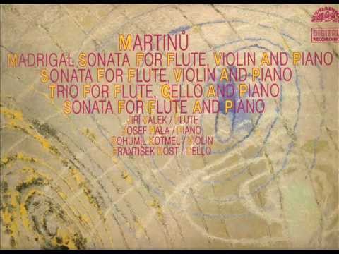 B. Martinů. Madrigal Sonata for Flute, Violin and Piano