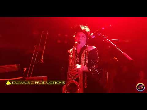 Sarah Tobias on sax with Jah9, Scientist and Uppercut Band at The Jazz Cafe