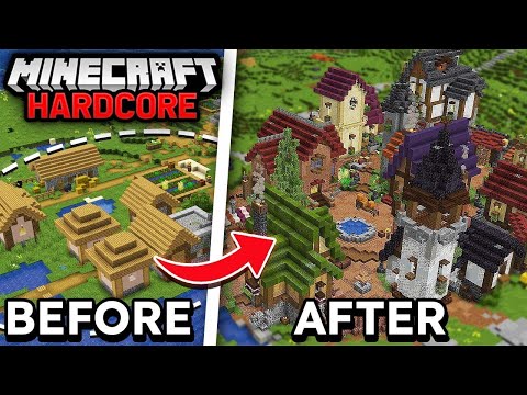 VILLAGE Transformation in Minecraft Hardcore