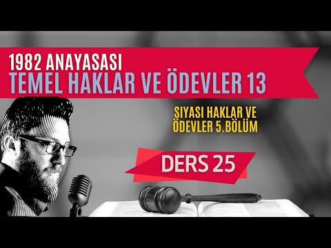 25) ANAYASA HUKUKU - TEMEL HAKLAR VE HÜRRİYETLER (SON) KAMU DENETÇİLİĞİ KURUMU - 2023 / 2024 GÜNCEL
