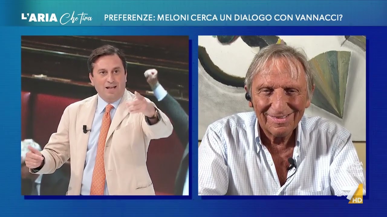 David Parenzo provoca il filosofo Stefano Bonaga: "Le piace Donzelli? Le dà un brivido?", "Eh!"