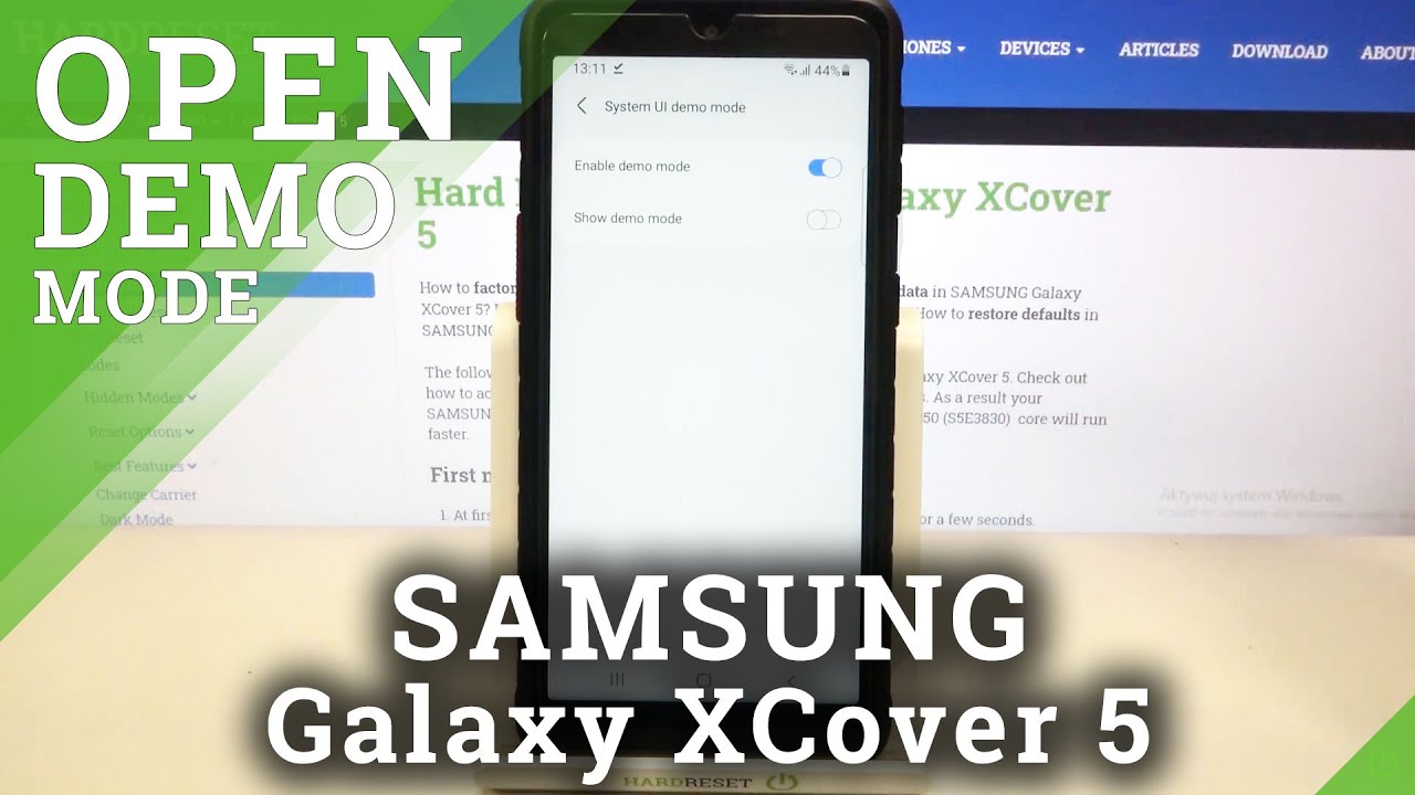 How to Enable Demo Mode on SAMSUNG Galaxy XCover 5 – Demonstation Mode