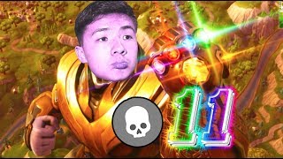I BECAME THANOS! INSANE 11 KILLS Gameplay! | Fortnite Battle Royale Infinity War Mode!